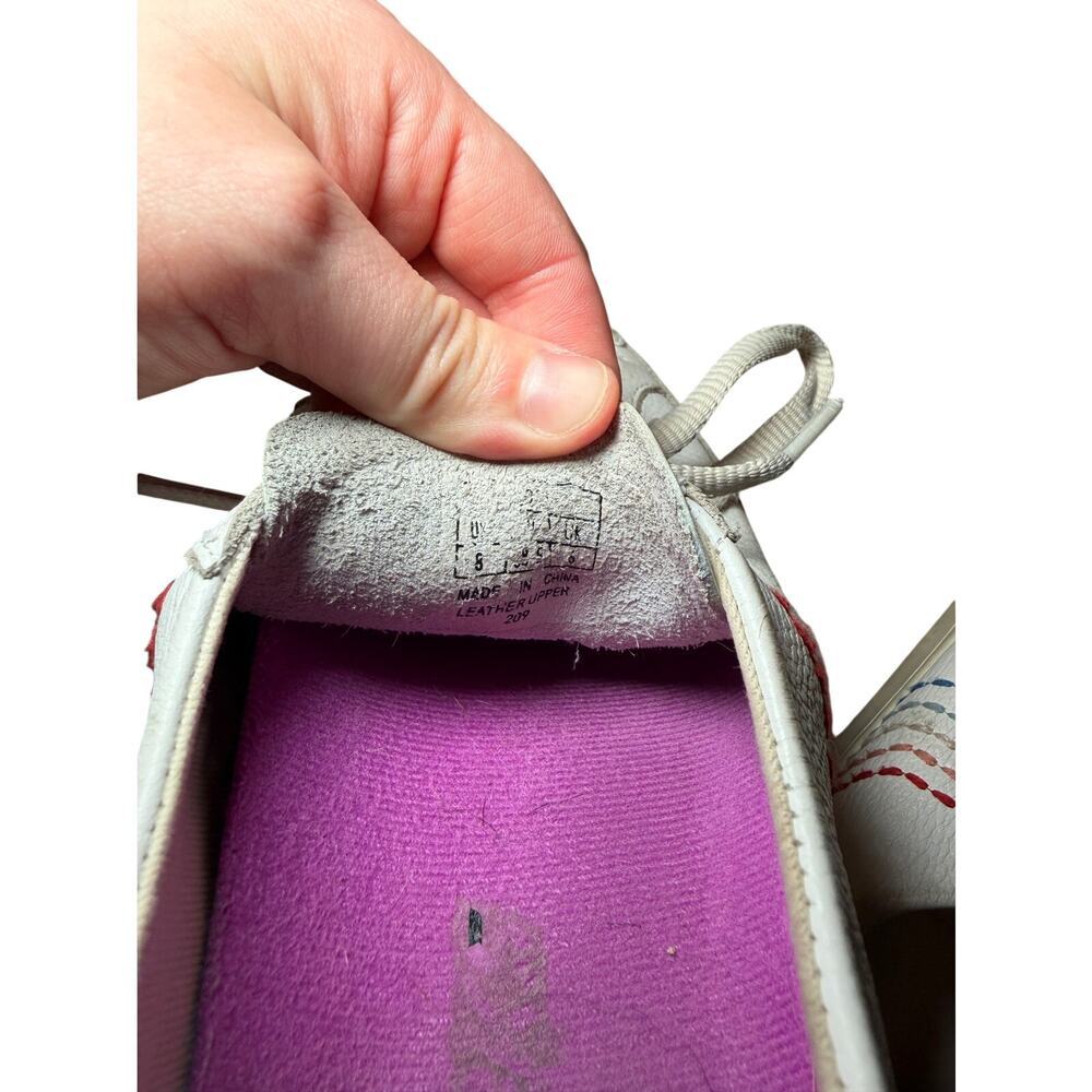 SOLUDOS Women's Sneakers 8 Leather Rainbow Embroidered Casual - Picture 3 of 8
